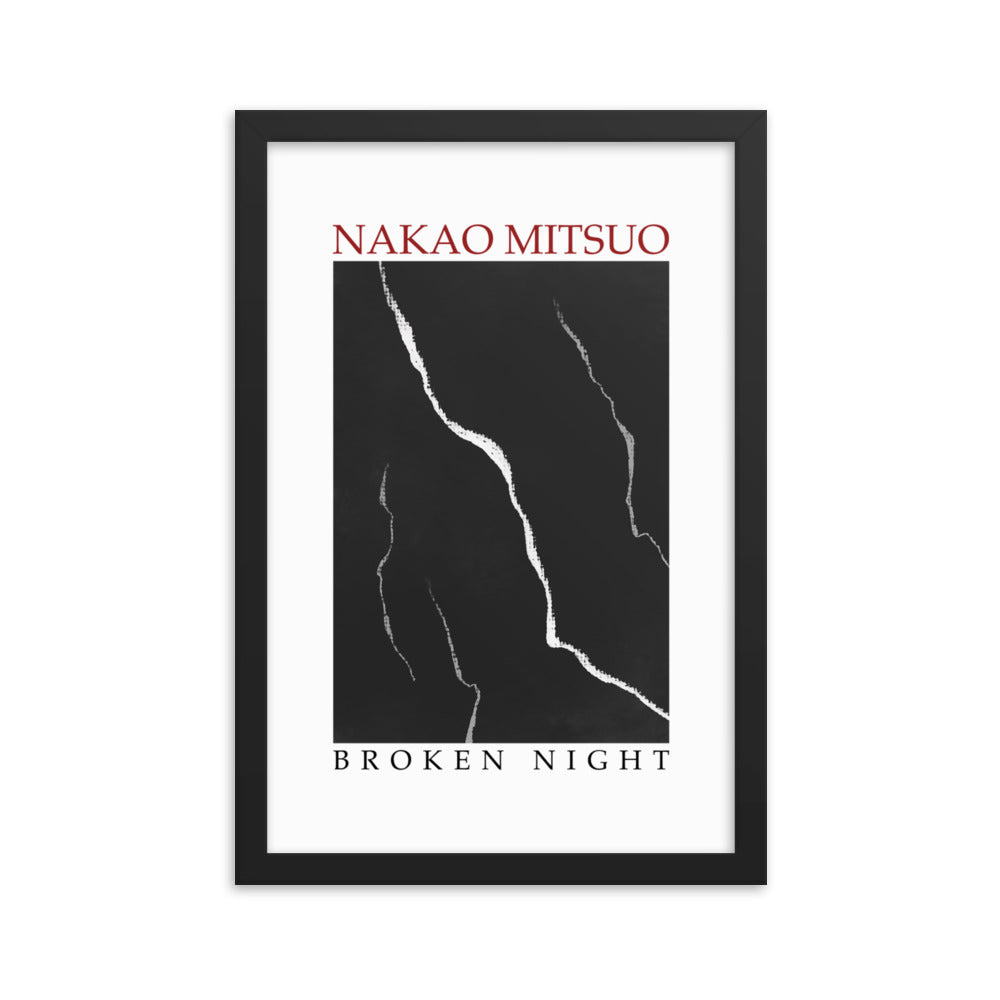 Framed poster - Nakao Mitsuo, "Broken night"