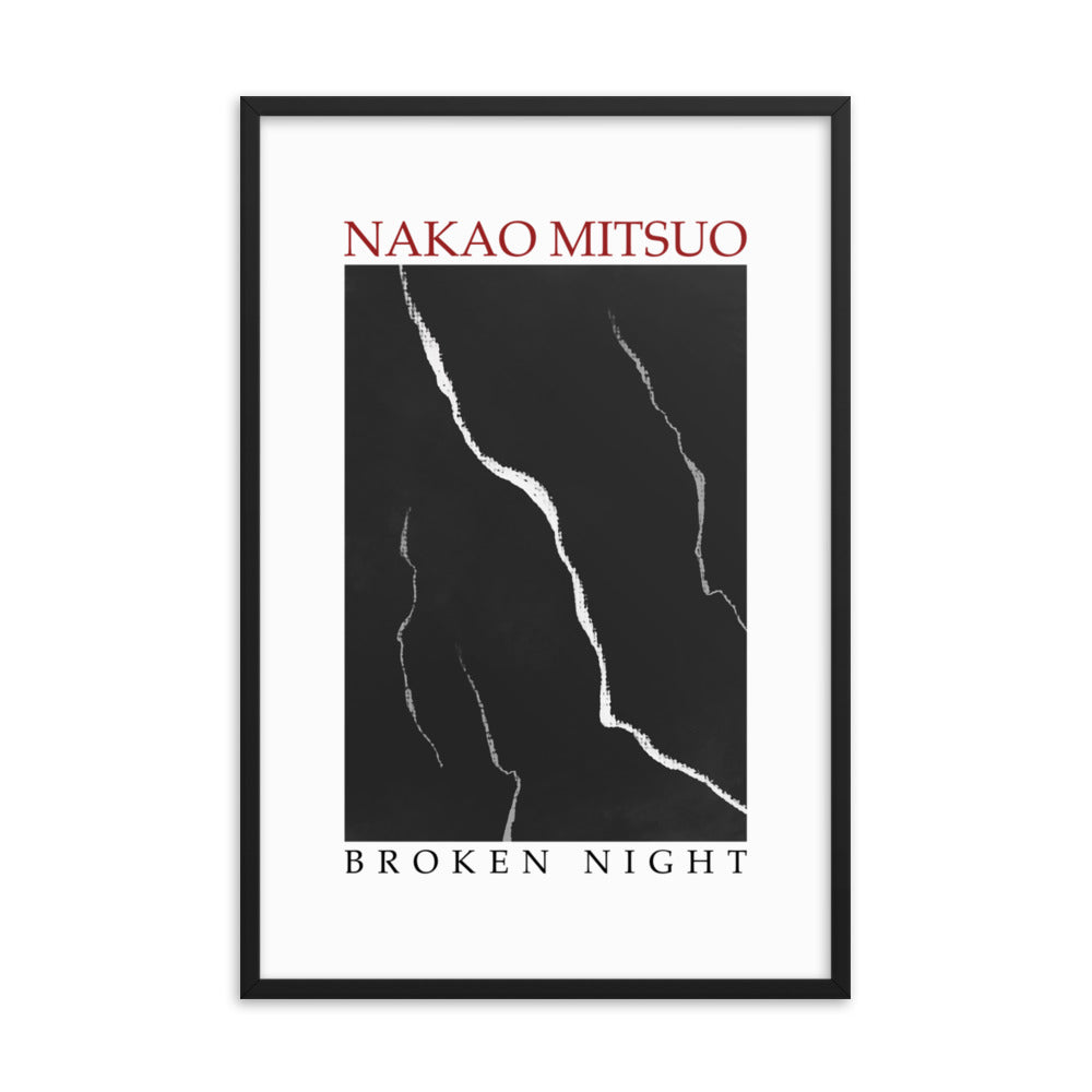 Framed poster - Nakao Mitsuo, "Broken night"