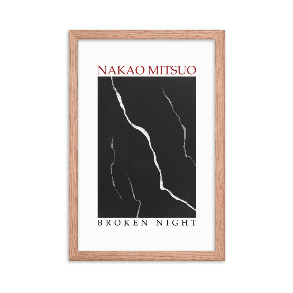 Framed poster - Nakao Mitsuo, "Broken night"