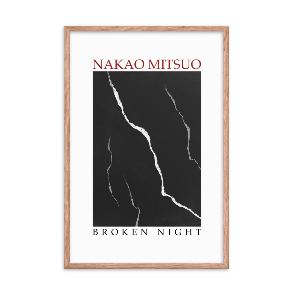 Framed poster - Nakao Mitsuo, "Broken night"