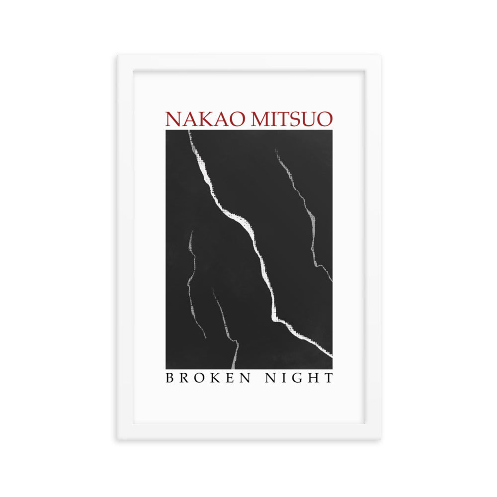 Framed poster - Nakao Mitsuo, "Broken night"