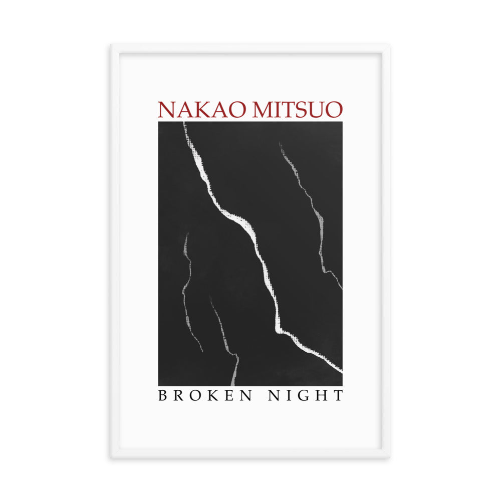 Framed poster - Nakao Mitsuo, "Broken night"