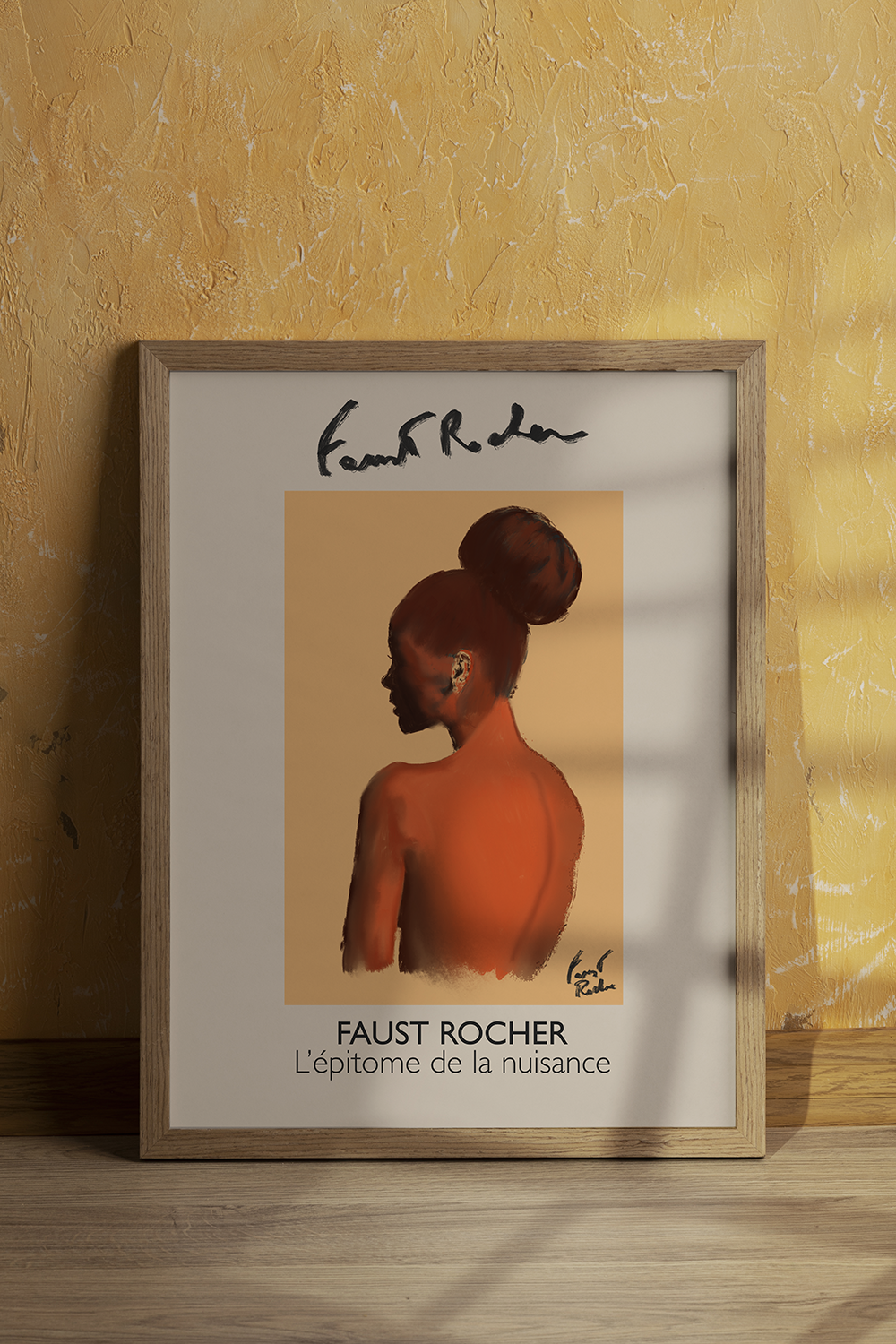 Framed poster - Faust Rocher, "L'épitome de la nuisance"