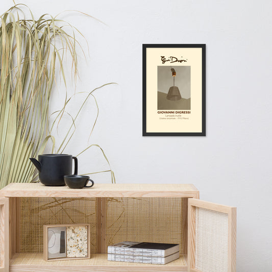 Framed poster - Giovanni Digressi, "Useless Lampshade"