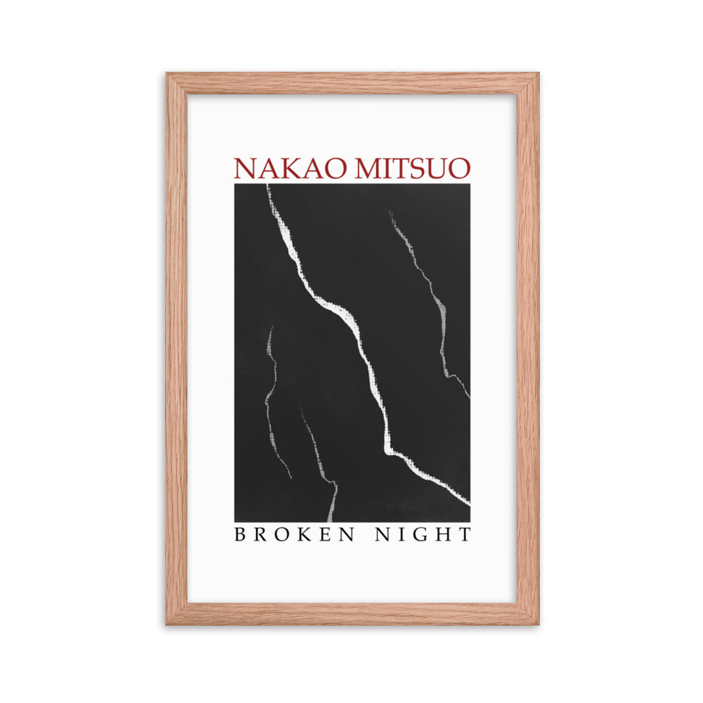 Framed poster  - Nakao Mitsuo, "Broken night"