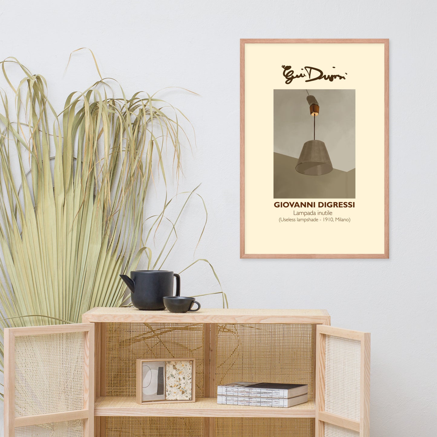 Framed poster - Giovanni Digressi, "Useless Lampshade"