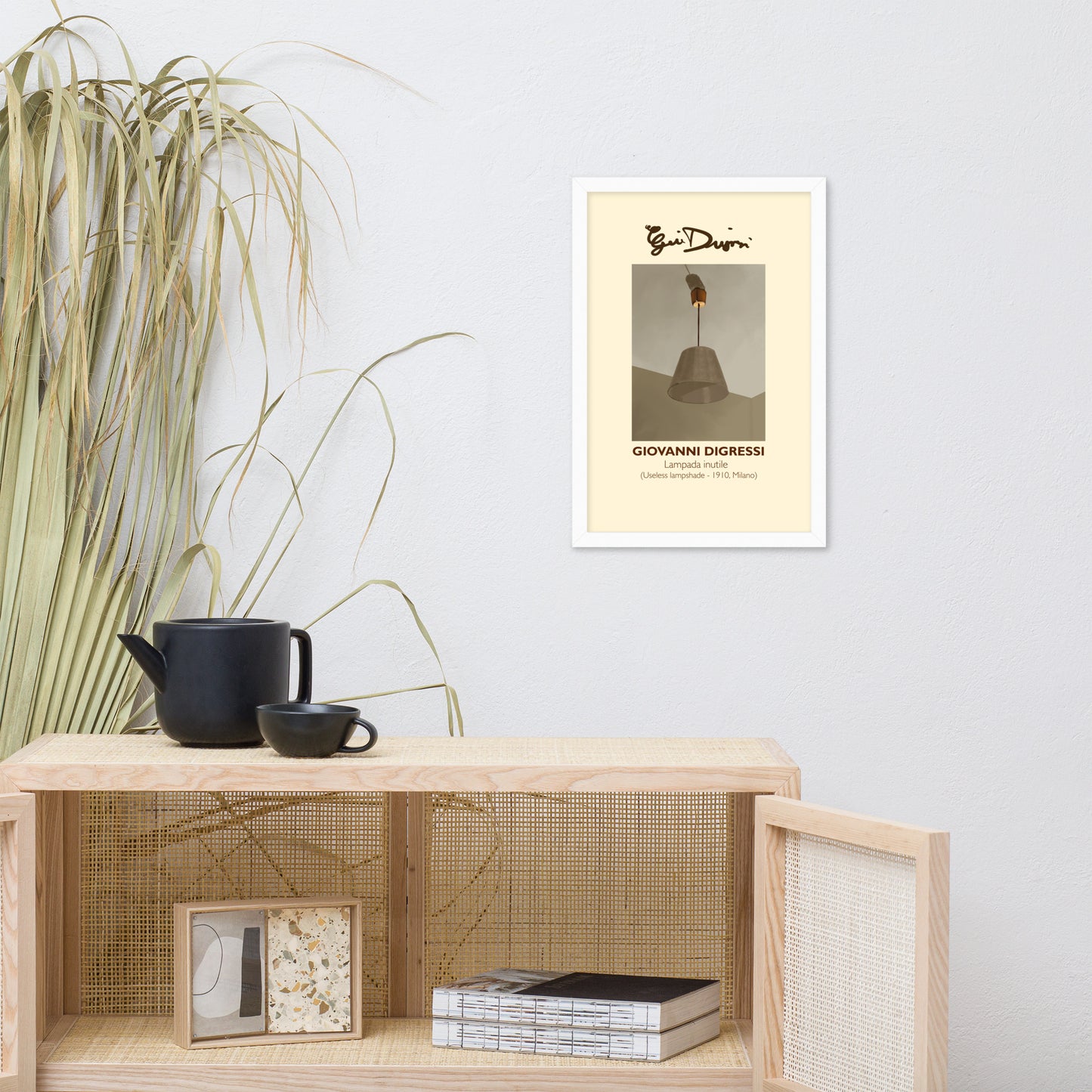 Framed poster - Giovanni Digressi, "Useless Lampshade"