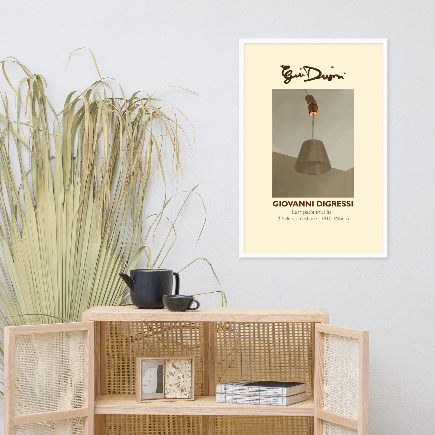 Framed poster - Giovanni Digressi, "Useless Lampshade"