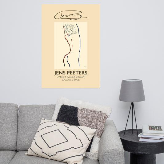 Poster - Jens Peeters, "Untitled (young woman)"